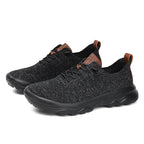 Men’s Cushioned Mesh Walking Shoes for Hot, Tired Feet | Wide-Toe Comfort & Arch Support for Long Walks