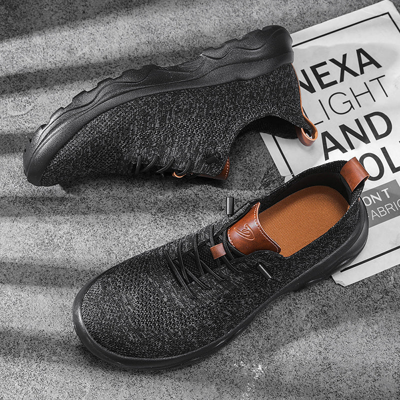 Men’s Cushioned Mesh Walking Shoes for Hot, Tired Feet | Wide-Toe Comfort & Arch Support for Long Walks
