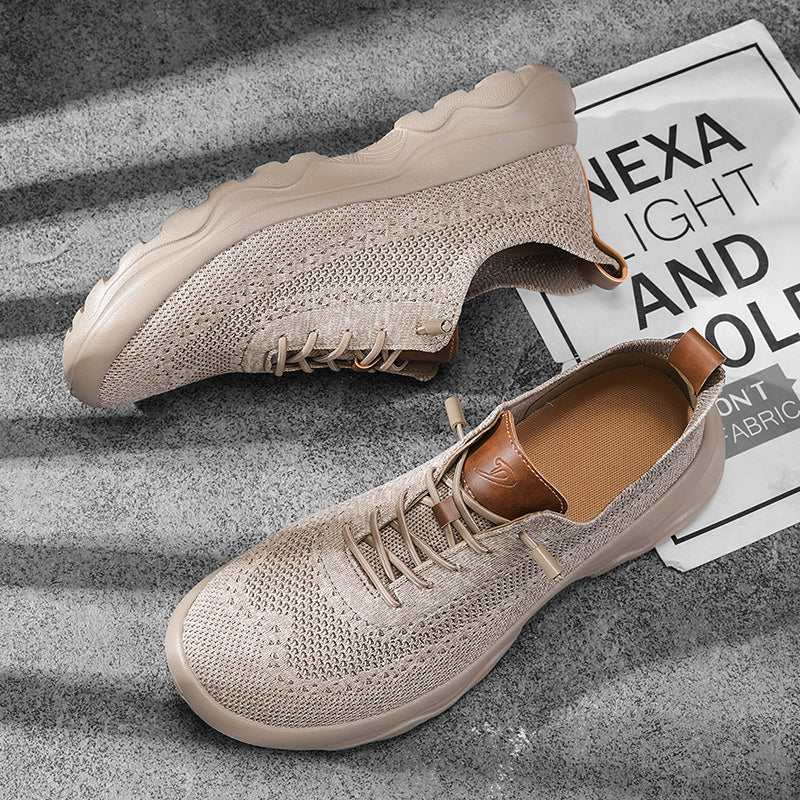 Men’s Cushioned Mesh Walking Shoes for Hot, Tired Feet | Wide-Toe Comfort & Arch Support for Long Walks