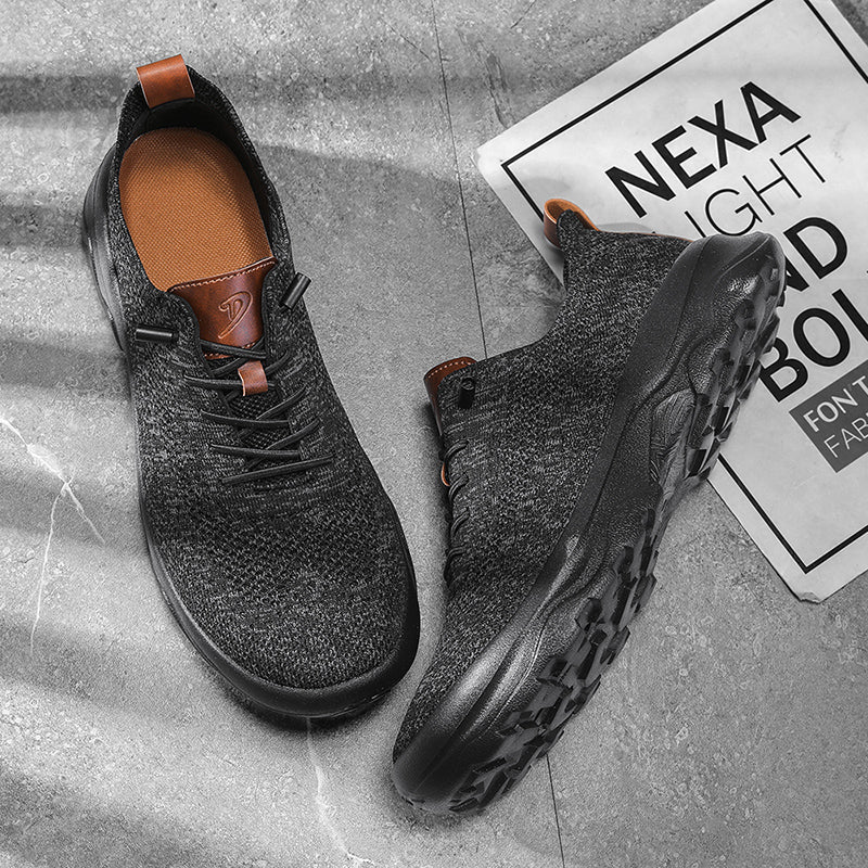 Men’s Cushioned Mesh Walking Shoes for Hot, Tired Feet | Wide-Toe Comfort & Arch Support for Long Walks