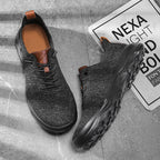 Men’s Cushioned Mesh Walking Shoes for Hot, Tired Feet | Wide-Toe Comfort & Arch Support for Long Walks