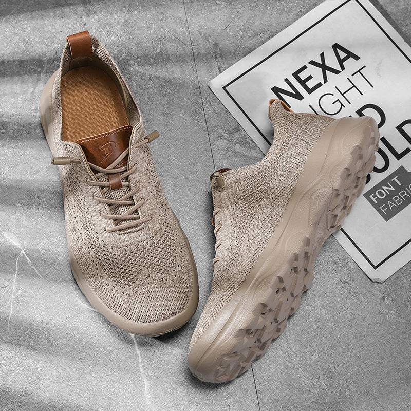 Men’s Cushioned Mesh Walking Shoes for Hot, Tired Feet | Wide-Toe Comfort & Arch Support for Long Walks
