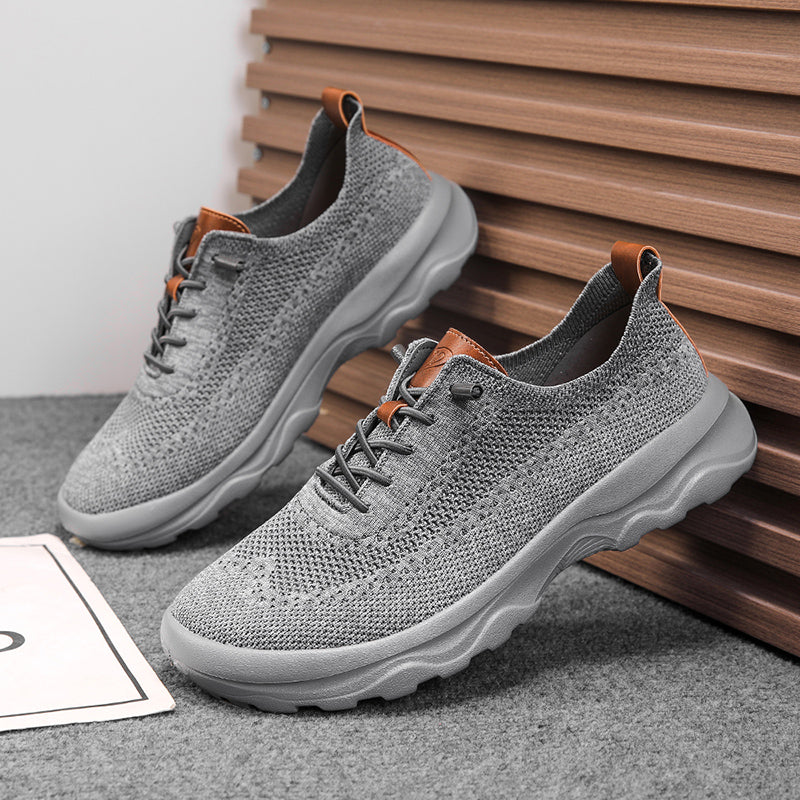 Men’s Cushioned Mesh Walking Shoes for Hot, Tired Feet | Wide-Toe Comfort & Arch Support for Long Walks