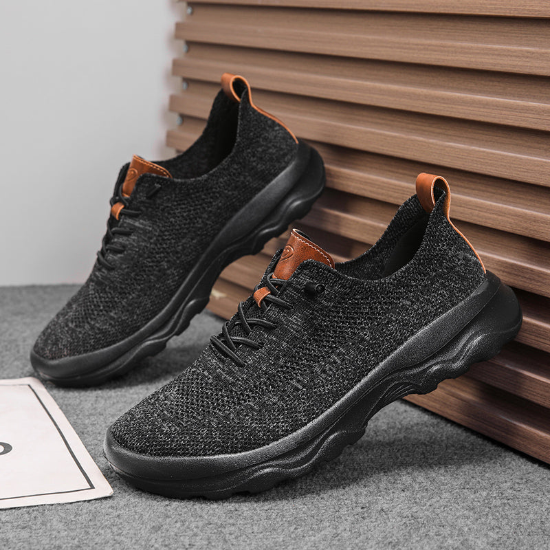 Men’s Cushioned Mesh Walking Shoes for Hot, Tired Feet | Wide-Toe Comfort & Arch Support for Long Walks