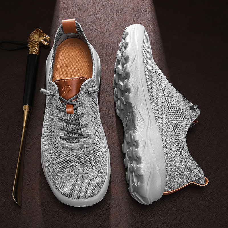 Men’s Cushioned Mesh Walking Shoes for Hot, Tired Feet | Wide-Toe Comfort & Arch Support for Long Walks