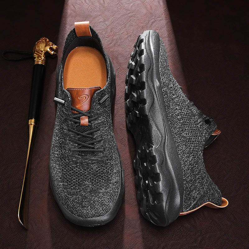 Men’s Cushioned Mesh Walking Shoes for Hot, Tired Feet | Wide-Toe Comfort & Arch Support for Long Walks