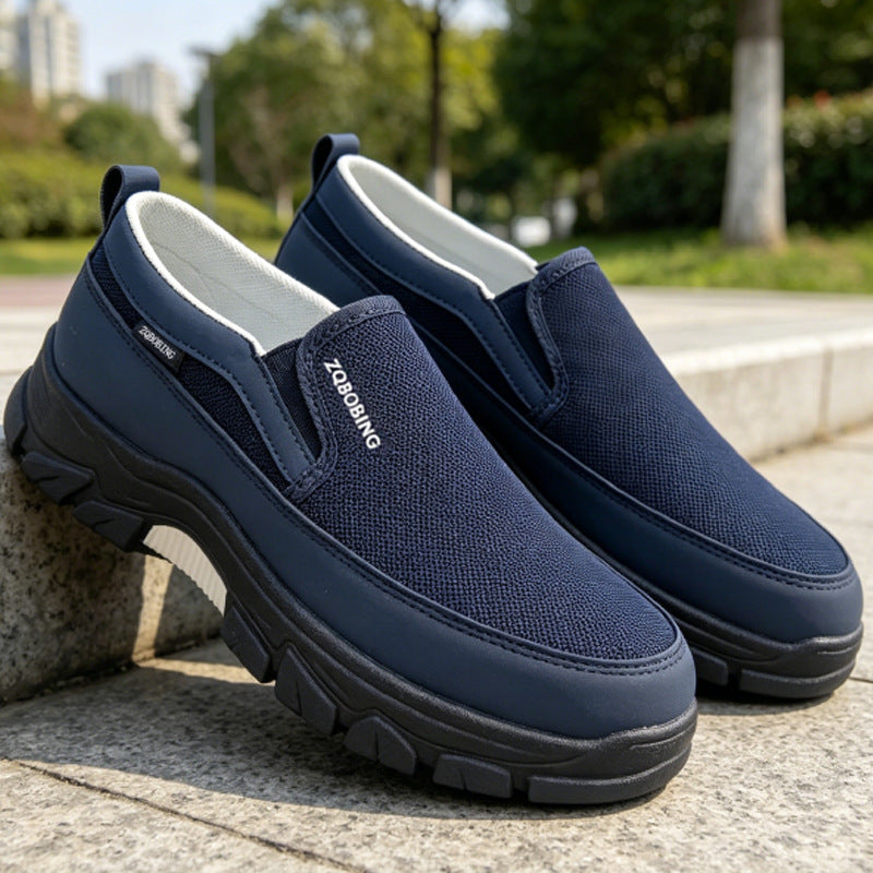 (⏰Limited Time Sale 70% OFF🔥)Men’s High-Support Mesh Slip-On Walking Shoes for Hot, Tired & Wide Feet | Arch Support for Daily Walks