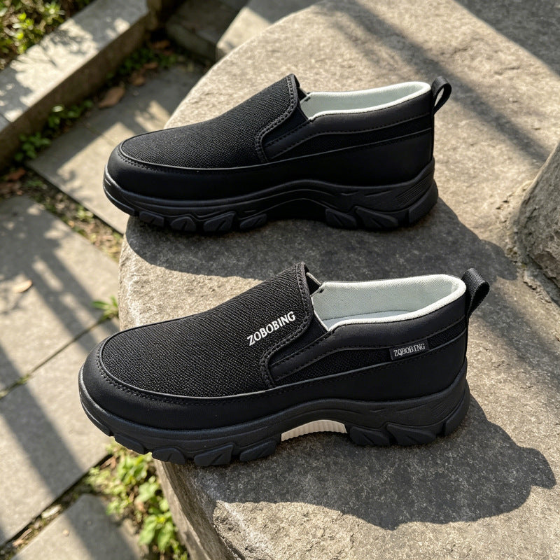 (⏰Limited Time Sale 70% OFF🔥)Men’s High-Support Mesh Slip-On Walking Shoes for Hot, Tired & Wide Feet | Arch Support for Daily Walks