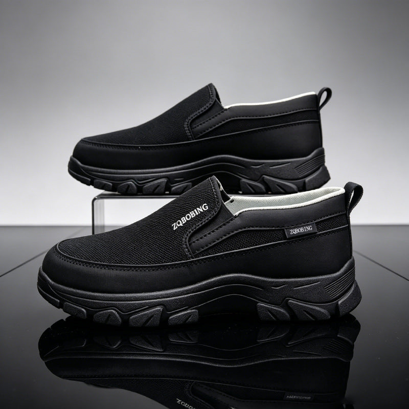 (⏰Limited Time Sale 70% OFF🔥)Men’s High-Support Mesh Slip-On Walking Shoes for Hot, Tired & Wide Feet | Arch Support for Daily Walks