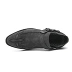 (⏰Limited Time Sale 70% OFF🔥)Men’s Genuine Leather Western Slip-On Shoes | Low-Cut Cowboy Style, Roomy Wide Fit & Everyday Comfort