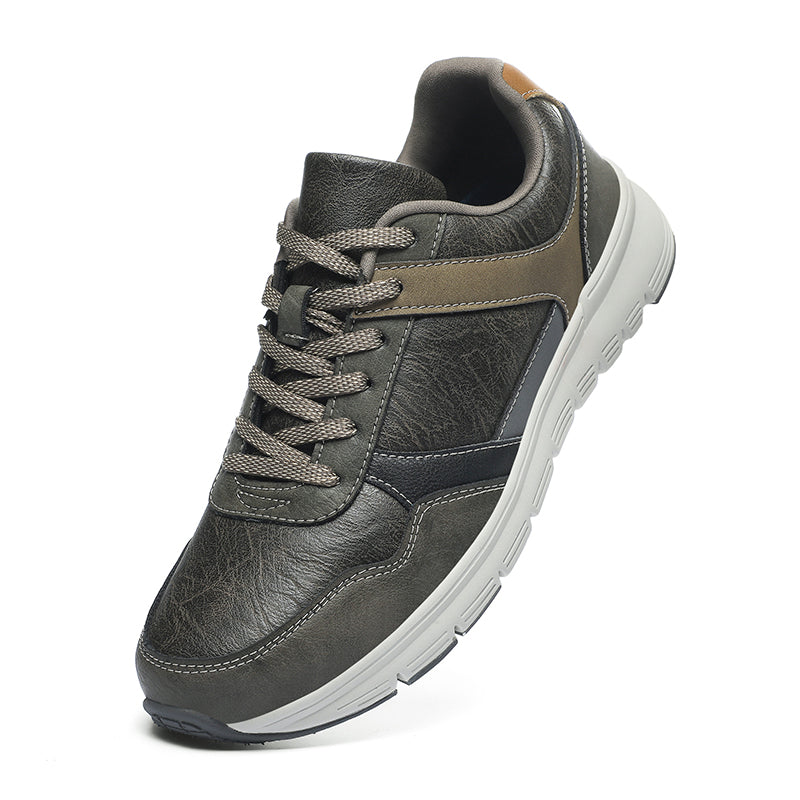 (⏰Limited Time Sale 70% OFF🔥)Men’s Genuine Leather Walking Shoes for Tired, Wide Feet | Cushioned Arch Support & All-Day Comfort