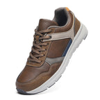(⏰Limited Time Sale 70% OFF🔥)Men’s Genuine Leather Walking Shoes for Tired, Wide Feet | Cushioned Arch Support & All-Day Comfort