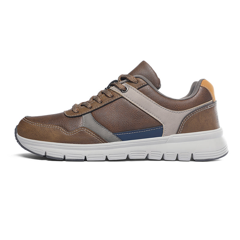 (⏰Limited Time Sale 70% OFF🔥)Men’s Genuine Leather Walking Shoes for Tired, Wide Feet | Cushioned Arch Support & All-Day Comfort