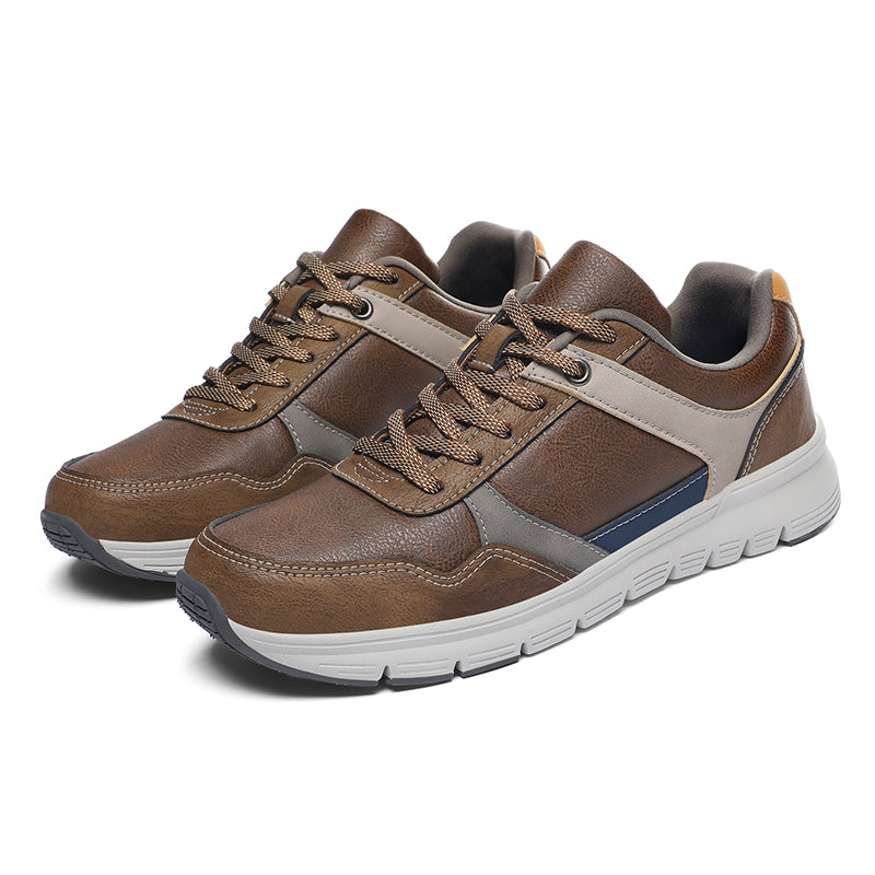 (⏰Limited Time Sale 70% OFF🔥)Men’s Genuine Leather Walking Shoes for Tired, Wide Feet | Cushioned Arch Support & All-Day Comfort