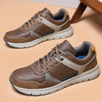 (⏰Limited Time Sale 70% OFF🔥)Men’s Genuine Leather Walking Shoes for Tired, Wide Feet | Cushioned Arch Support & All-Day Comfort