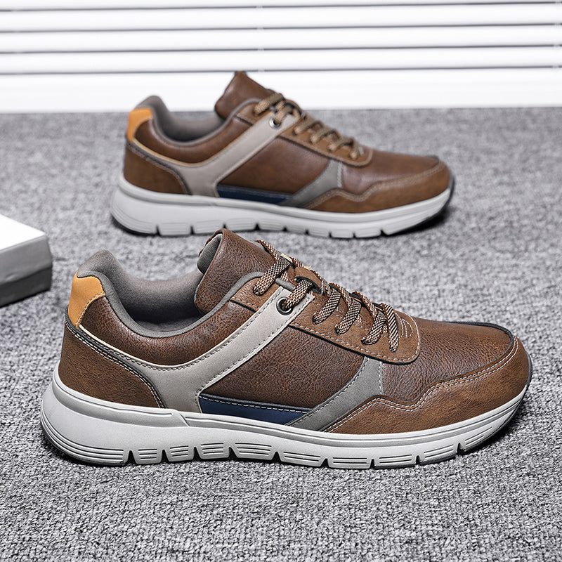 (⏰Limited Time Sale 70% OFF🔥)Men’s Genuine Leather Walking Shoes for Tired, Wide Feet | Cushioned Arch Support & All-Day Comfort