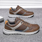 (⏰Limited Time Sale 70% OFF🔥)Men’s Genuine Leather Walking Shoes for Tired, Wide Feet | Cushioned Arch Support & All-Day Comfort