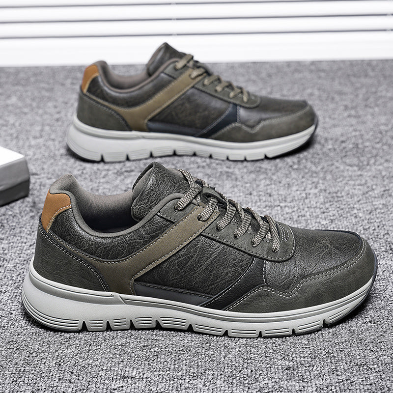(⏰Limited Time Sale 70% OFF🔥)Men’s Genuine Leather Walking Shoes for Tired, Wide Feet | Cushioned Arch Support & All-Day Comfort