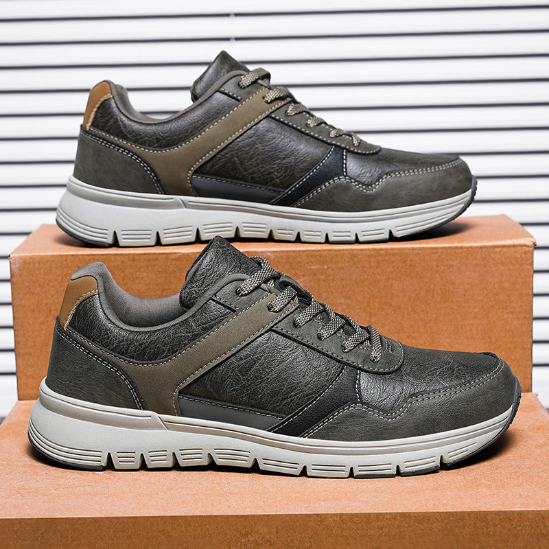 (⏰Limited Time Sale 70% OFF🔥)Men’s Genuine Leather Walking Shoes for Tired, Wide Feet | Cushioned Arch Support & All-Day Comfort