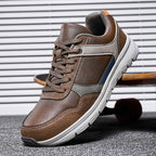 (⏰Limited Time Sale 70% OFF🔥)Men’s Genuine Leather Walking Shoes for Tired, Wide Feet | Cushioned Arch Support & All-Day Comfort