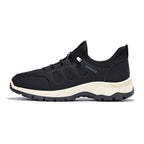 Men's Cushioned Mesh Hiking Shoes - Slip-On, Breathable, Slip-Resistant, Wide Toe Box with Arch Support