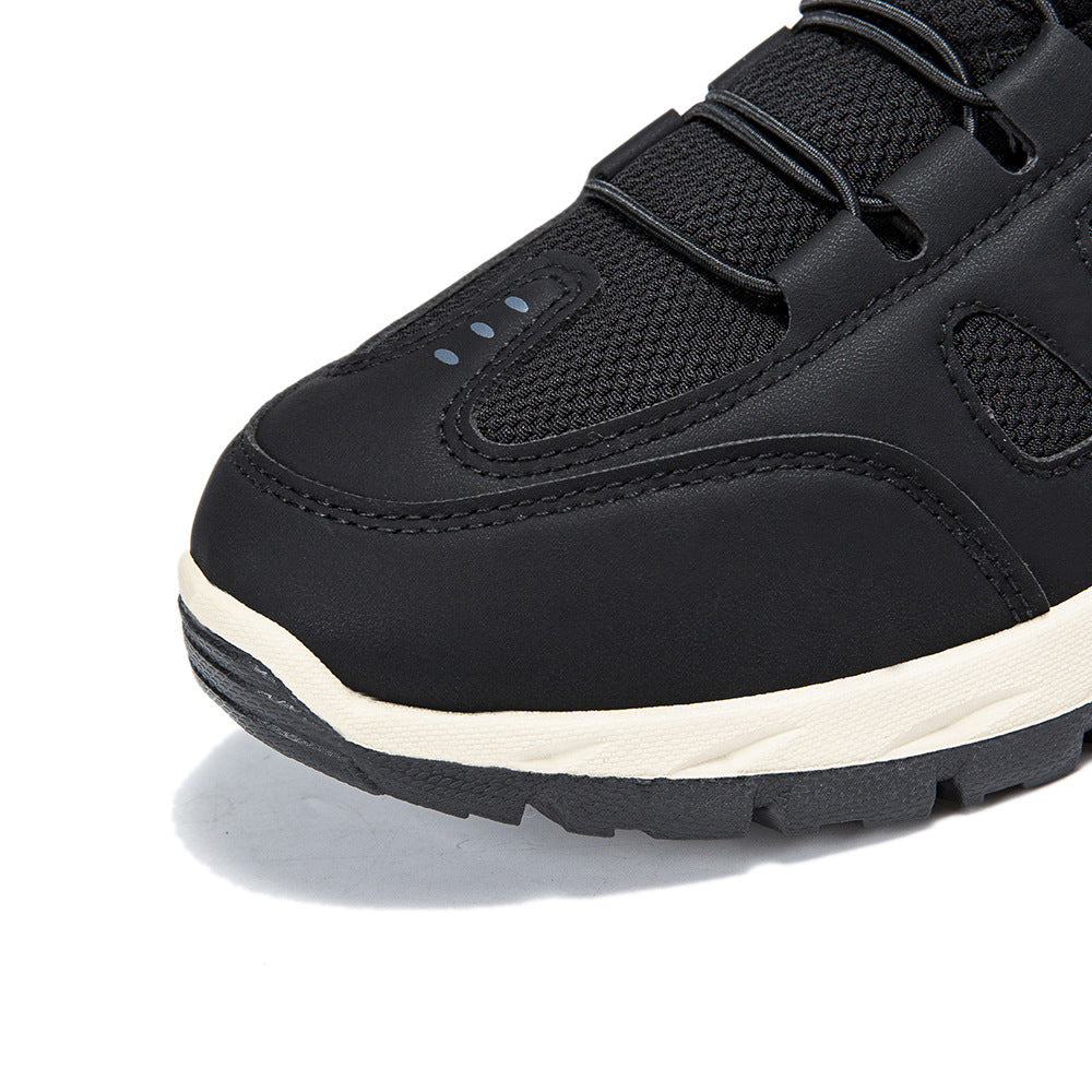 Men's Cushioned Mesh Hiking Shoes - Slip-On, Breathable, Slip-Resistant, Wide Toe Box with Arch Support