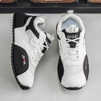 Men's Mesh Walking Shoes - Roomy Toe Box,No Arch Support,Breathable Canvas,Flexible Non-Slip Sole,Machine Washable,Lace-Up,Walking,Daily Wear