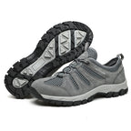 Men's Genuine Leather Breathable Lightweight Arch Support Hiking Orthopedic Shoes