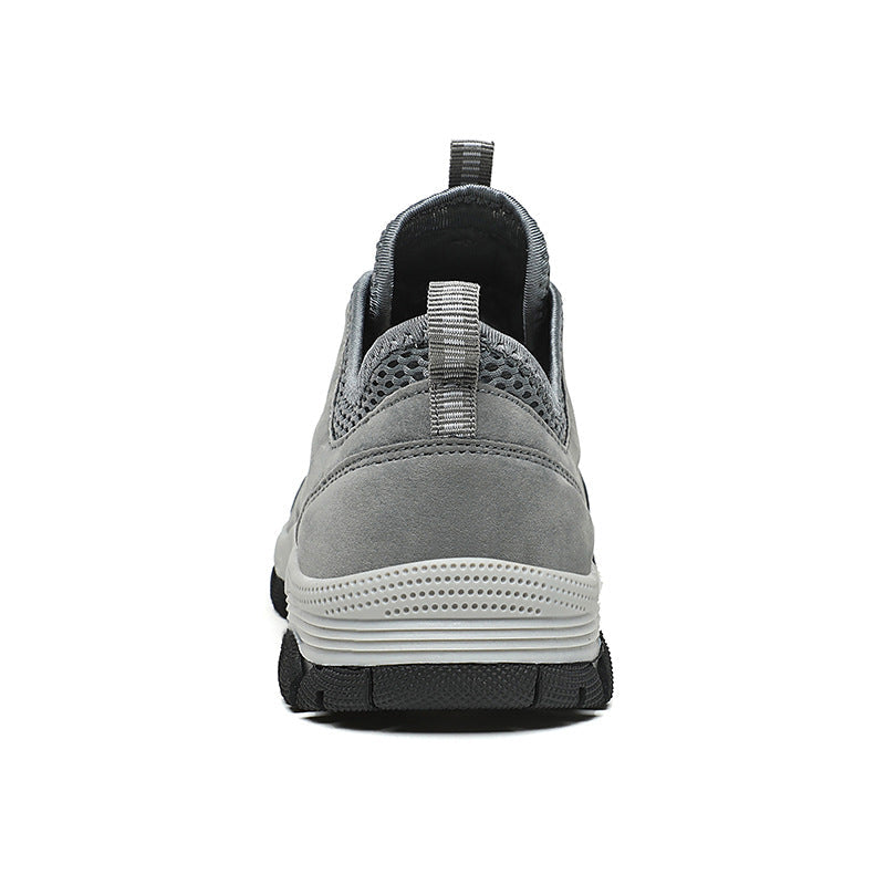 Men's Genuine Leather Breathable Lightweight Arch Support Hiking Orthopedic Shoes
