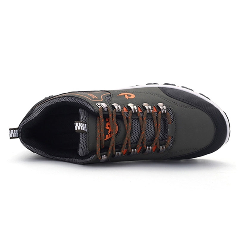 Men's Waterproof Puncture-Resistant Round-Toe Orthopedic Walking Hiking Shoes