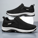 Men's Comfortable Breathable Lightweight Double Layer Waterproof Wide Toe Walking Shoes Orthopedic Shoes