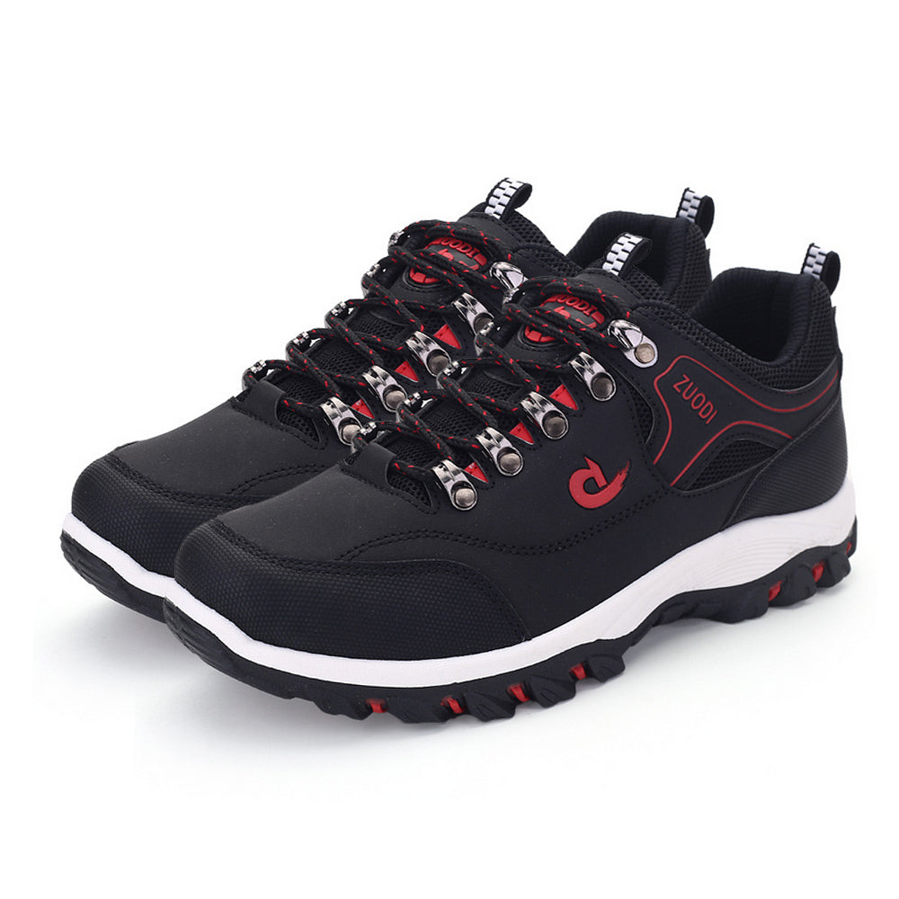 Men's Waterproof Puncture-Resistant Round-Toe Orthopedic Walking Hiking Shoes