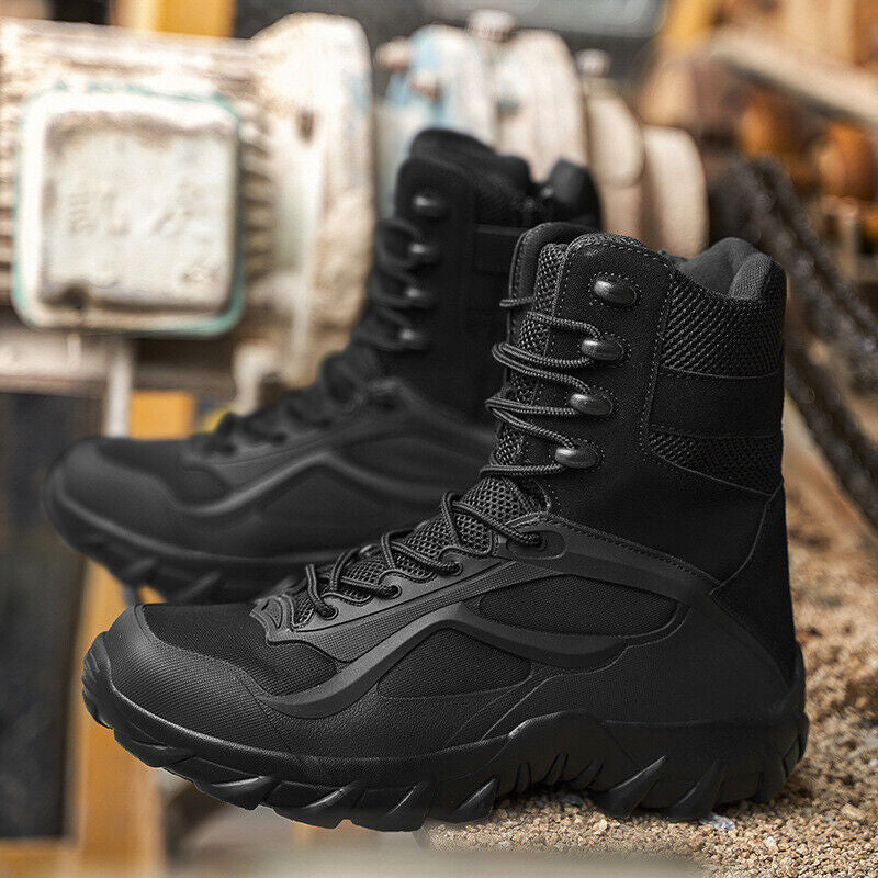 Men's Military Desert Combat Boots Waterproof Non-Slip Hiking Boots Work Boots
