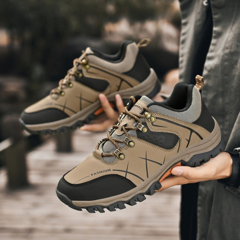 Latest Men's Genuine Leather Non-Slip Waterproof Outdoor Hiking Shoes