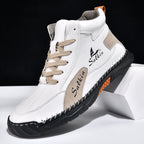 Men's Orthopedic Leather Shoes - Built-in Arch Support, Ankle Support, Waterproof, Non-Slip, Comfortable Work Shoes, Ideal For All-Day Wear and Durable For 5 Years