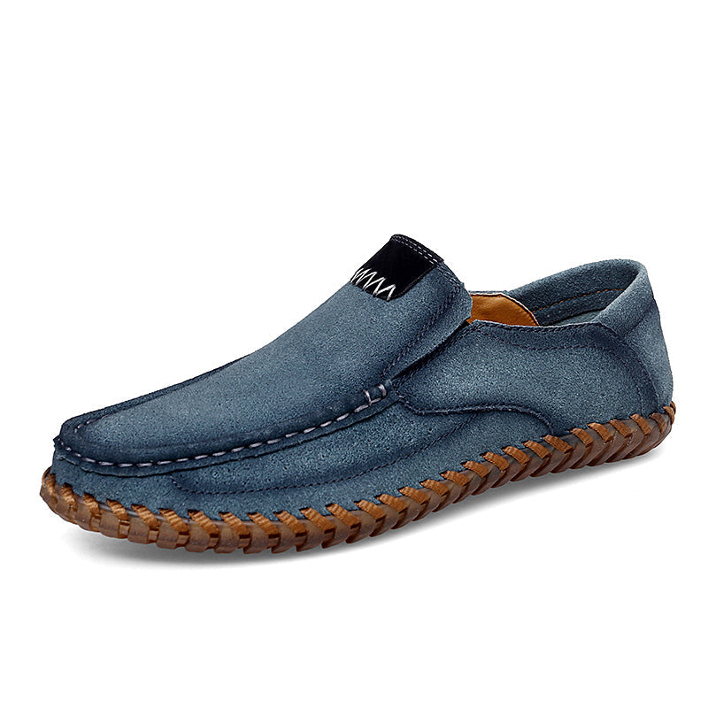(⏰Last Day 70% OFF🔥)Men's Handcrafted Suede Slip-On Loafers | Lightweight, Rebound Cushioning for Driving & Casual Comfort