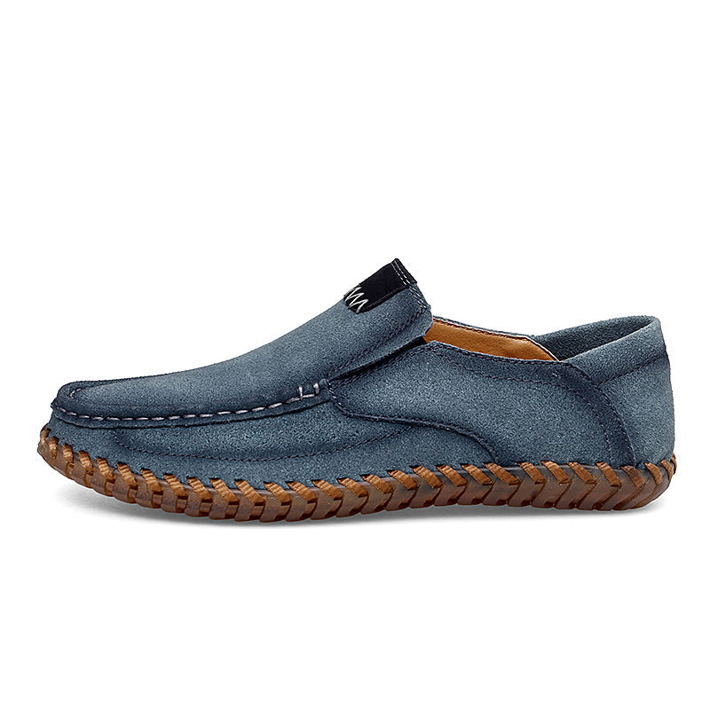 (⏰Last Day 70% OFF🔥)Men's Handcrafted Suede Slip-On Loafers | Lightweight, Rebound Cushioning for Driving & Casual Comfort