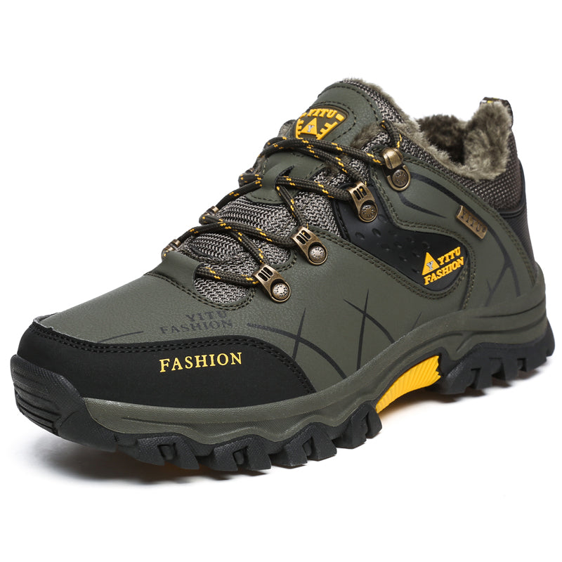 Latest Men's Genuine Leather Non-Slip Waterproof Outdoor Hiking Shoes