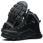 Men's Steel Toe Hand Stitched Cow Leather Boots Motorcycle Boots Work Boots Hiking Boots