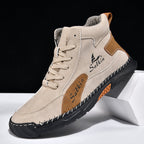 Men's Orthopedic Leather Shoes - Built-in Arch Support, Ankle Support, Waterproof, Non-Slip, Comfortable Work Shoes, Ideal For All-Day Wear and Durable For 5 Years