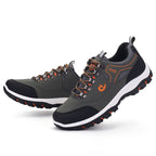 Men's Waterproof Puncture-Resistant Round-Toe Orthopedic Walking Hiking Shoes