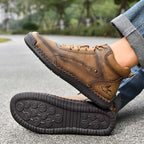 Men‘s Orthopedic Walking Boots-Slip On in Seconds; Built-in Arch Support; Wide Toe; Stable Every Step