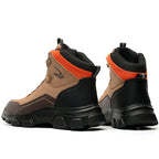 Men's Steel Toe Hand Stitched Cow Leather Boots Motorcycle Boots Work Boots Hiking Boots