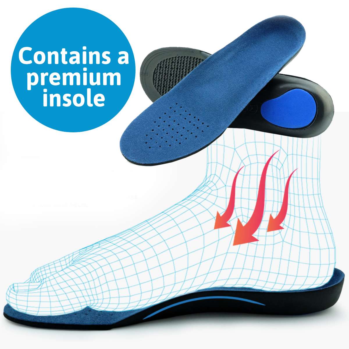 Men's Genuine Leather Breathable And Comfortable Orthopedic Outdoor Sneakers